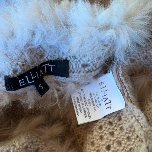 Revolve Elliatt Wander Cozy Rabbit Fur Sweater Vest - Picture 3 of 3